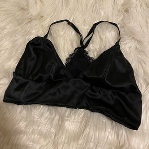 Victoria’s Secret Black Satin Bra